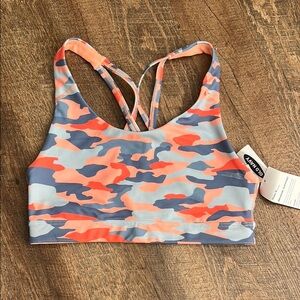 Colorful Camo Sports Bra